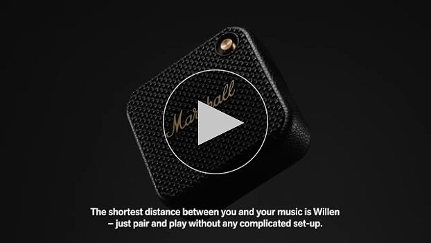 Marshall Willen Portable Bluetooth Speaker with 15+ Hours of